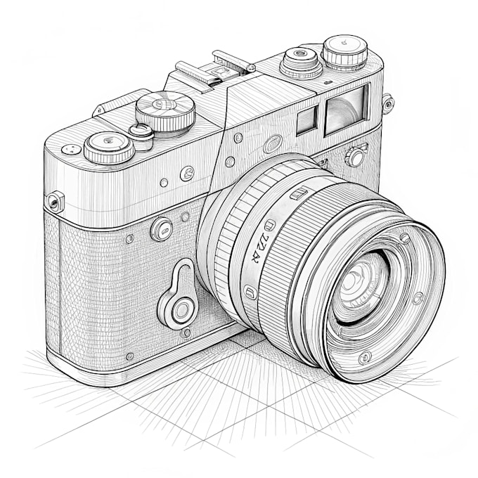 Bestseller - draw a detailed line art of your product, image