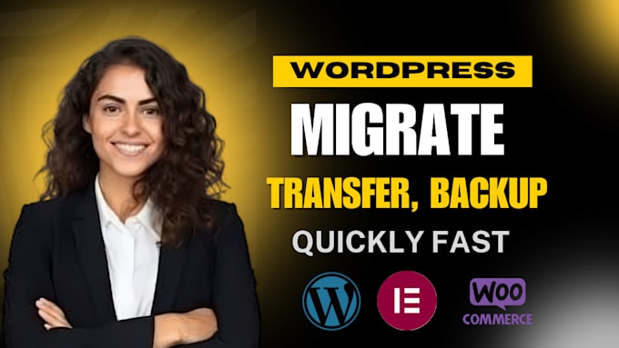 Gig Preview - Backup, migrate, transfer, move wordpress website files quickly