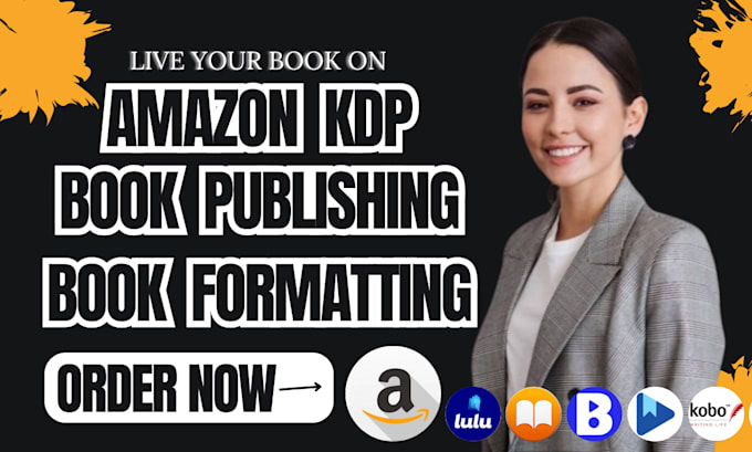 Gig Preview - Publish book on amazon kindle kdp, book formatting, amazon kdp book publishing