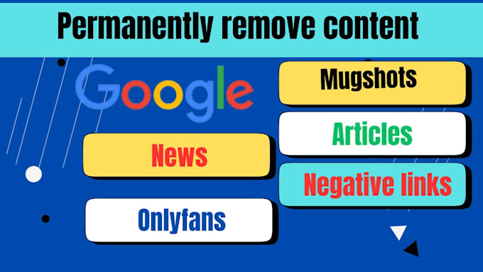 Gig Preview - Remove mugshots negative links articles cases news on google