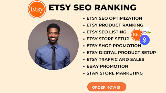 Gig Preview - Do seo for etsy shop to rank etsy listings on top pages