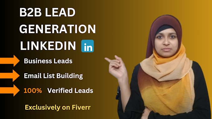 Gig Preview - Do business leads, b2b lead generation specialist leads