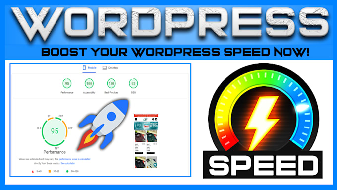 Gig Preview - Speed up your wordpress site 90plus score guarantee