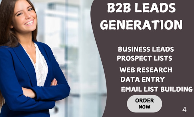 Gig Preview - Do b2b lead generation email list building prospect list