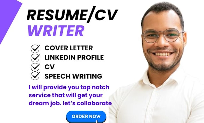 Gig Preview - Help you land your dream job with professional cv, resume, cover letter writing