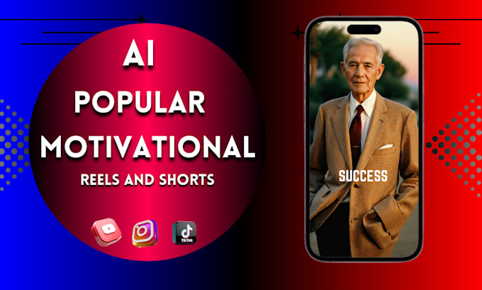 Gig Preview - Create ai motivational stories,tiktoks,instagram reels,shorts