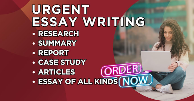 Gig Preview - Do urgent essay writing as an essay writer