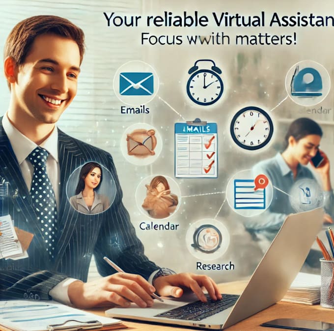 Gig Preview - Be your reliable all in one virtual assistant