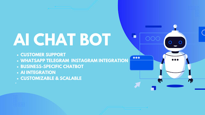 Gig Preview - Create your business specific ai chatbot