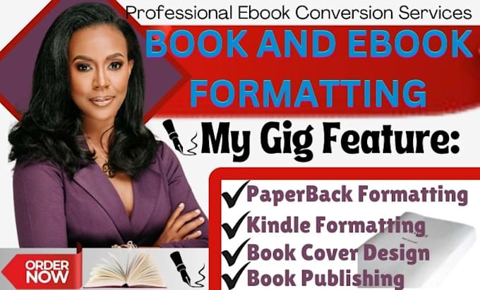 Gig Preview - Expertly format your ebook for kindle,print,PDF,epub,and amazon KDP publishing