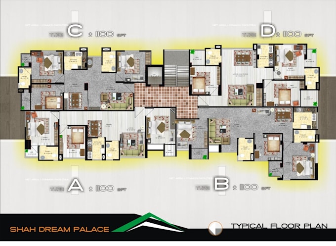 Gig Preview - Create 2d plan, elevation and section rendering with furniture layout