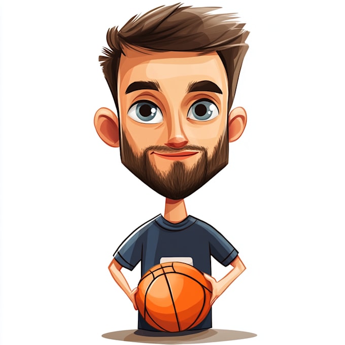 Gig Preview - Draw sports cartoon with big head or caricature style