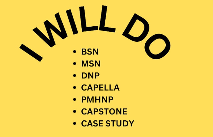 Bestseller - do rn,msn,bsn, capella,fnp capstone and case studies