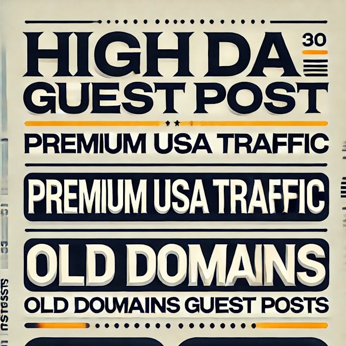 Gig Preview - Hight authority guest post,old domains backlinks