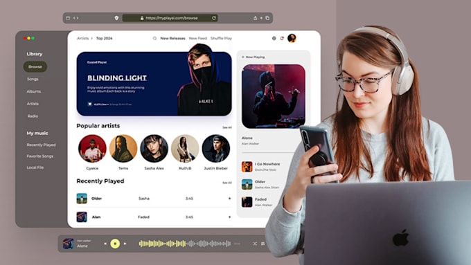 Gig Preview - Design music website and store on bandzoogle, wordpress