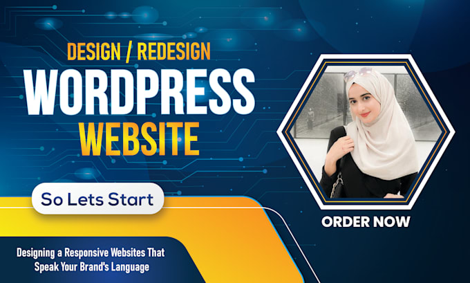 Gig Preview - Build custom wordpress website design or redesign