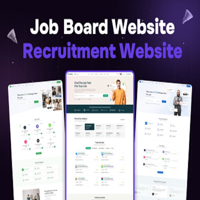 Gig Preview - Create recruitment website, staffing website agency website, healthcare