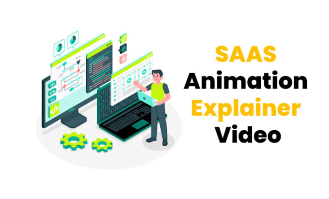 Gig Preview - Do 2d animated marketing saas product explainer video saas demo animation video