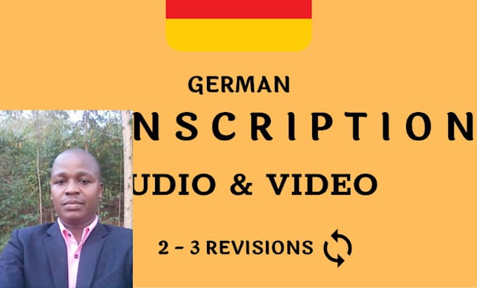 Gig Preview - Provide german audio and video transcription services