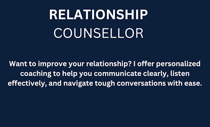 Gig Preview - Your relationship guidance and counselling