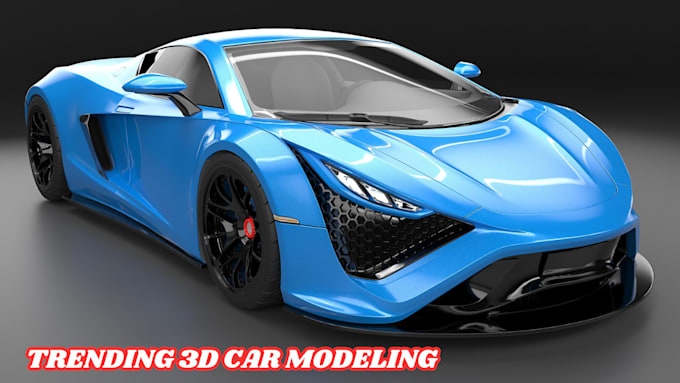 Gig Preview - 3d model a perfect car design and make realistic renders