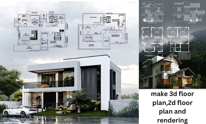 Gig Preview - Make 3d floor plan,2d floor plan and rendering