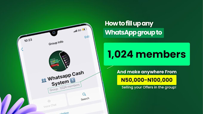 Gig Preview - Add million whatsapp subscribers to your channel,whatsapp group,whatsapp ads