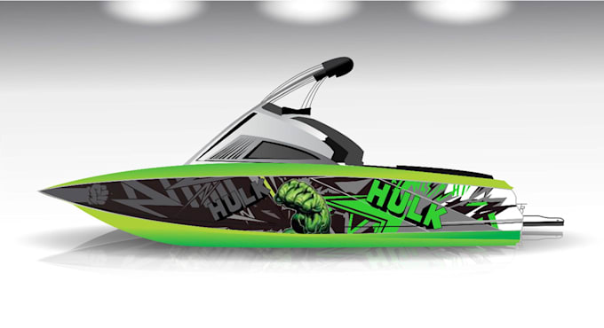 Gig Preview - Design creative boat wrap, watercrafts, jet ski, unique ship wrap, food truck