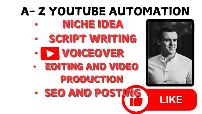 Gig Preview - Automate youtube channel a to z and create cashcow video