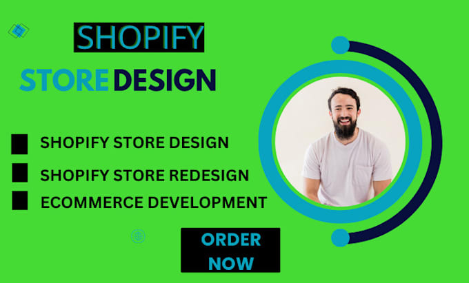 Gig Preview - Build shopify store design ecommerce store and shopify store redesign