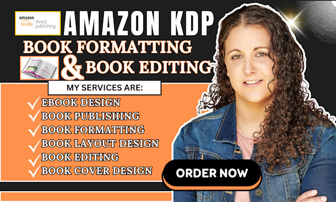 Gig Preview - Do book editing and publishing book formatting for amazon kdp and ebook design