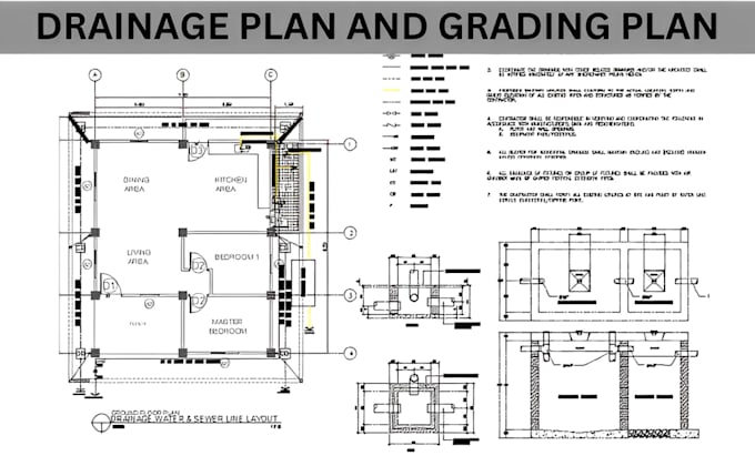 Gig Preview - Design and stamp erosion control, grading, and drainage plans in autocad