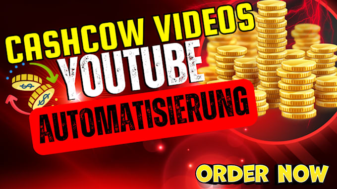 Gig Preview - Geld verdienen cashcow video fur die youtube automatisierung