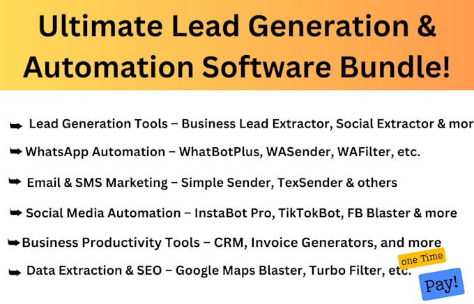 Gig Preview - Install software pack for leads, marketing automation