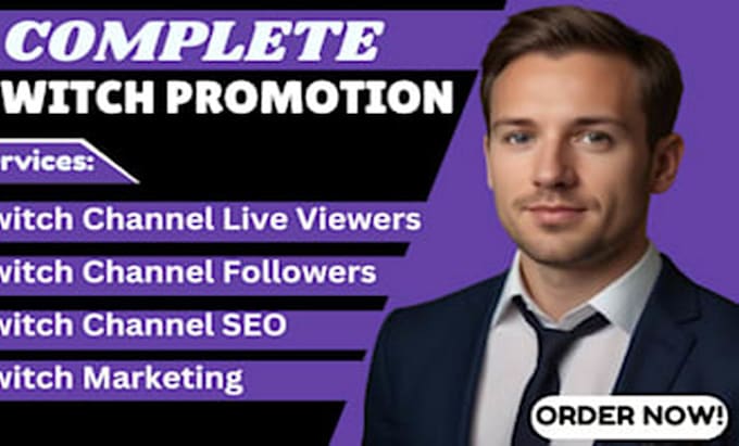 Bestseller - organically promote your twitch channel, twitch live viewers,  twitch affiliate