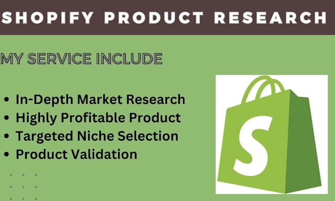 Gig Preview - Do dropshipping product research for shopify winning product