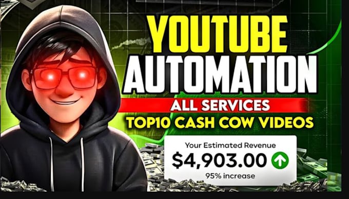 Gig Preview - Create cashcow channel setup for sustainable youtube revenue