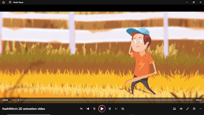 Gig Preview - Do 2d character animations, 2d motion graphics and cartoon music animation video