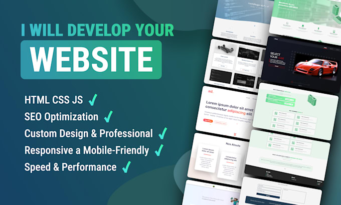 Bestseller - develop your website landing page