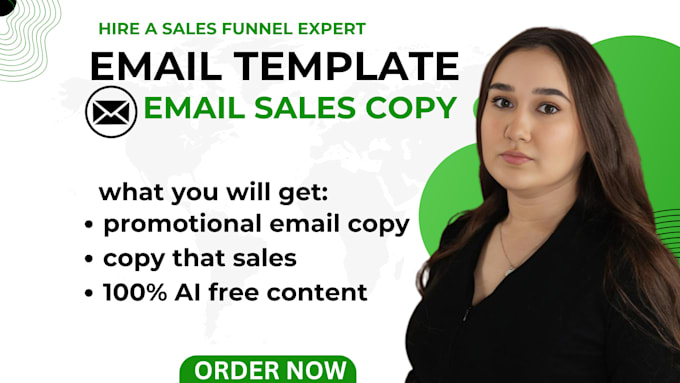 Gig Preview - Do effective email sales copy, email copywriting, sales copy, email template