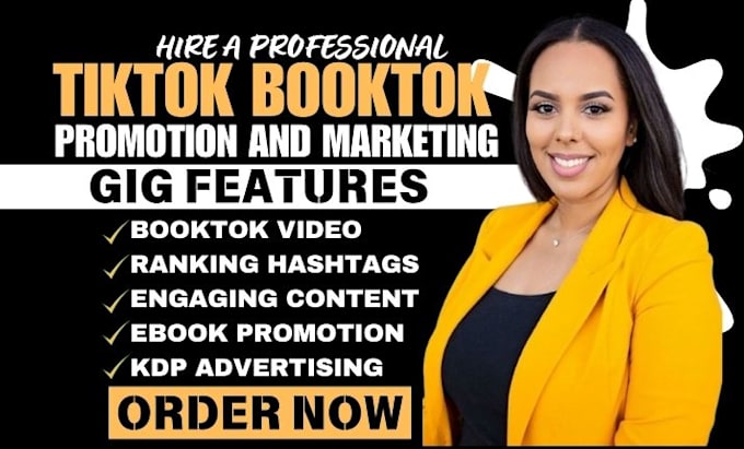 Gig Preview - Viral booktok tiktok booktok author booktok advertising kdp booktok promotion