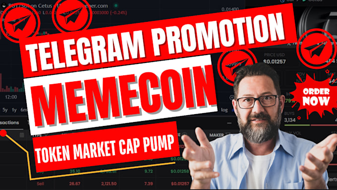 Gig Preview - Do telegram promotion solana memecoin token  promotion to pump mc with telegram