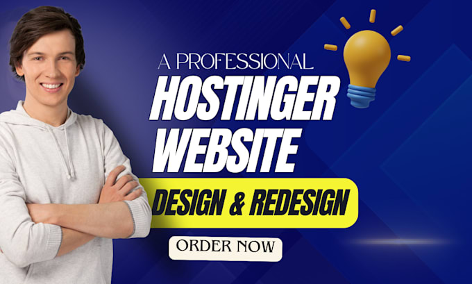 Gig Preview - Hostinger website design, hostinger design, wordpress on hostinger website