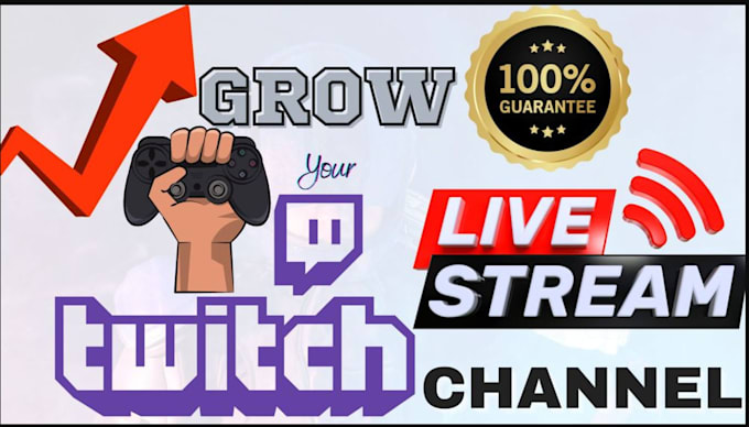 Gig Preview - Do twitch channel promotion to gain active followers, viewers, and engagement