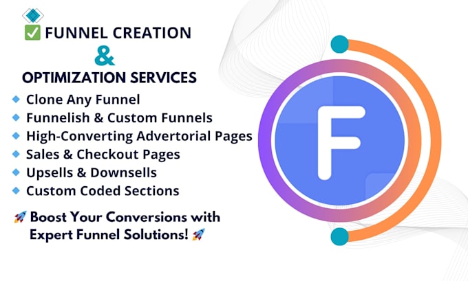 Gig Preview - Design, copy, and optimize funnelish sales funnels and landing pages fast