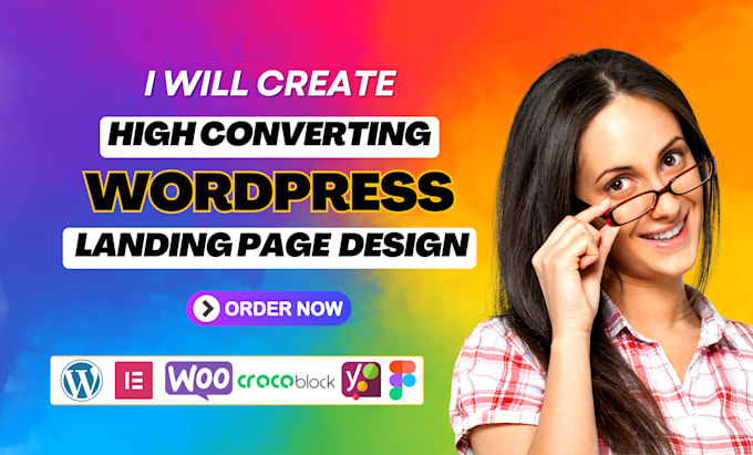 Gig Preview - Create high converting wordpress landing page design