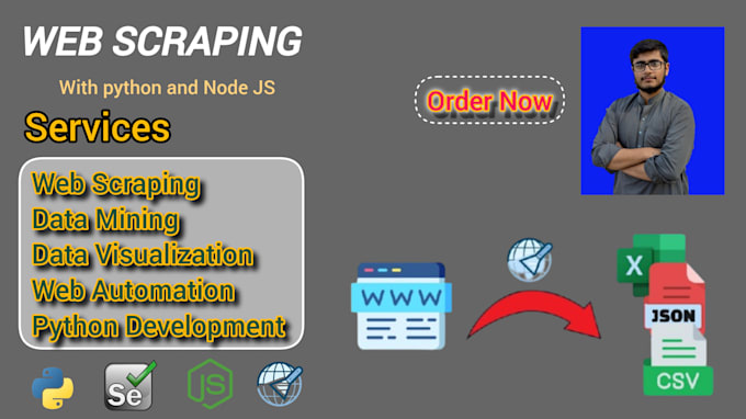 Gig Preview - Do advanced python web scraping from any website