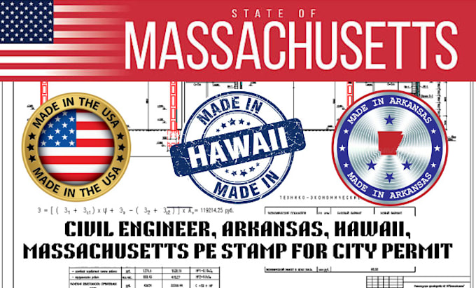 Gig Preview - Do civil engineer, michigan, connecticut, los angeles pe stamp for city permit