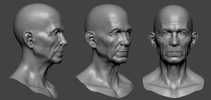 Gig Preview - Sculpt quality 3d head, 3d mask, 3d head model, 3d bust model for 3d printing