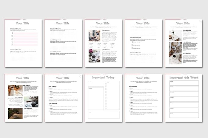 Gig Preview - Design lead magnet workbook, canva ebook PDF, brochure design